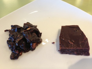 Superfood Cluster and Chocolate with Spicy Eggplant
