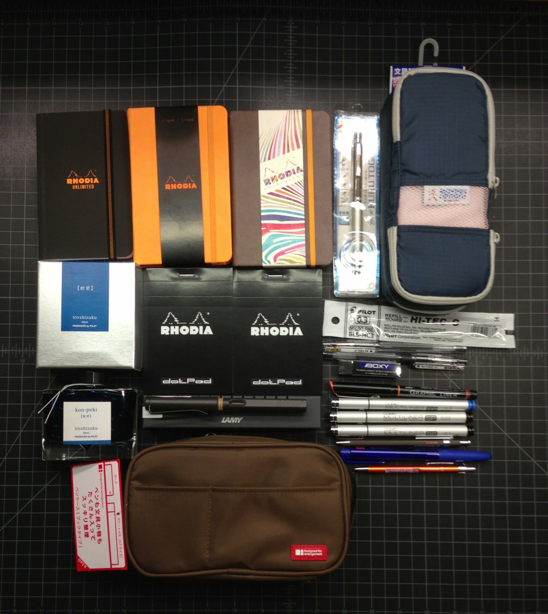 Pens, Notebooks, and Pen Cases